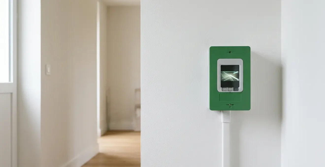Compteur électrique Linky moderne installé dans un foyer avec affichage numérique pour le suivi de consommation