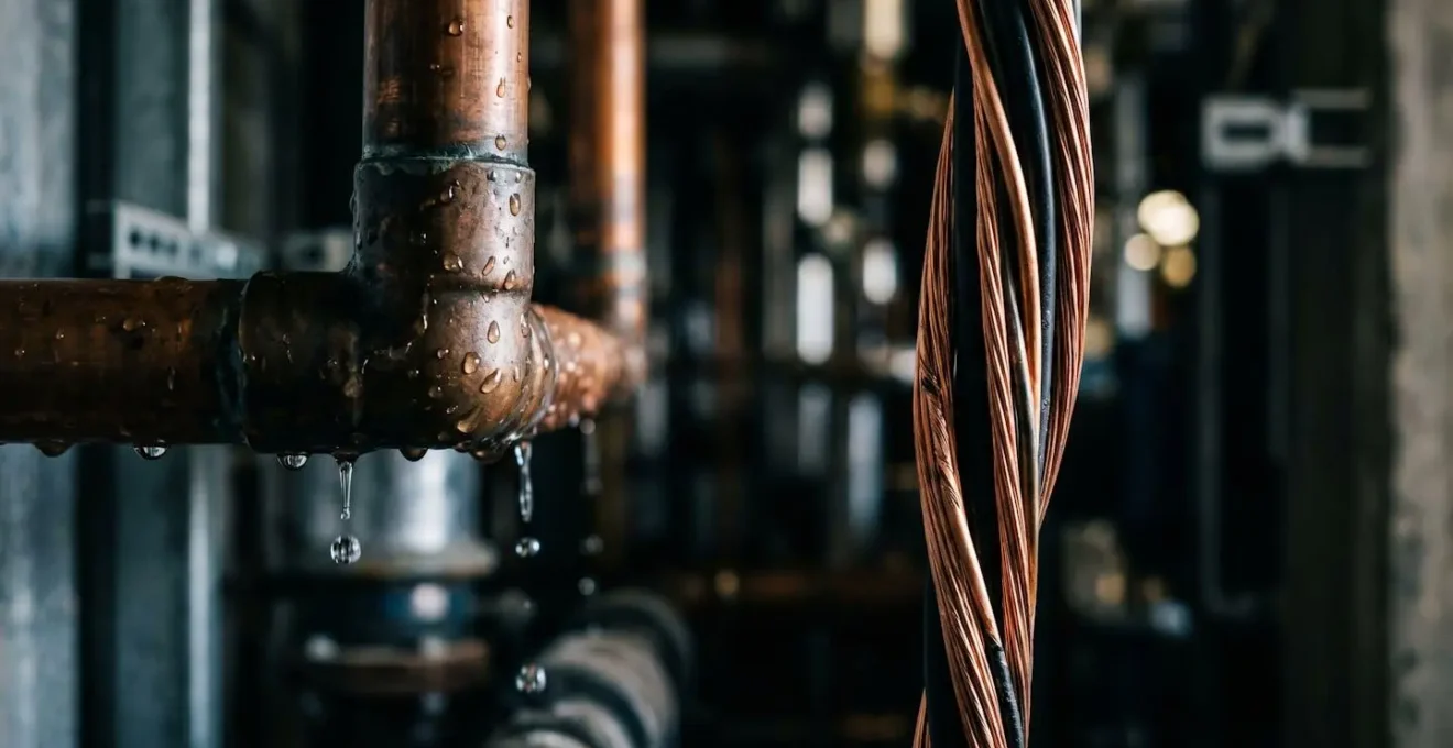 Représentation métaphorique illustrant l'analogie entre la pression de l'eau et la tension électrique