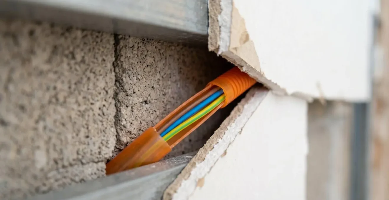 Séquencement des travaux électriques montrant la coordination entre différents corps de métier sur un chantier