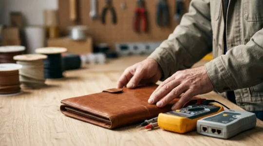 Représentation symbolique de la protection professionnelle pour électricien avec équipement de sécurité